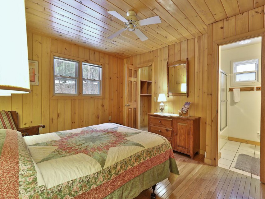 One of two queen rooms with bath and walk-in closet