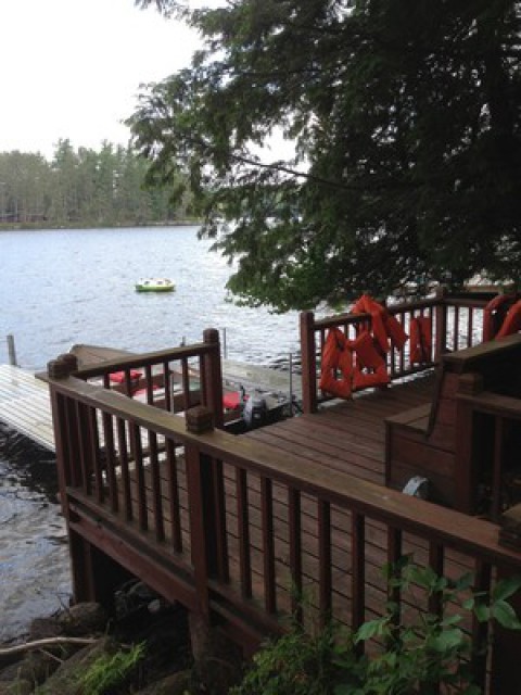 Dock and lakeside deck