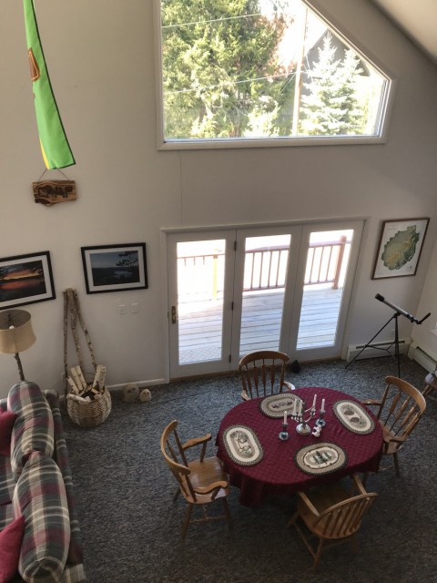 Dining room from the loft 