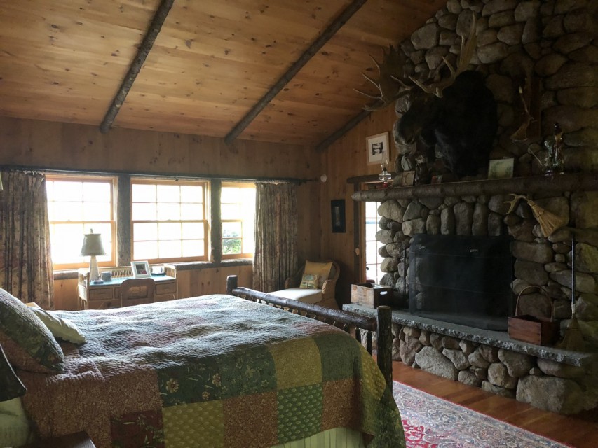 Cabin master bedroom