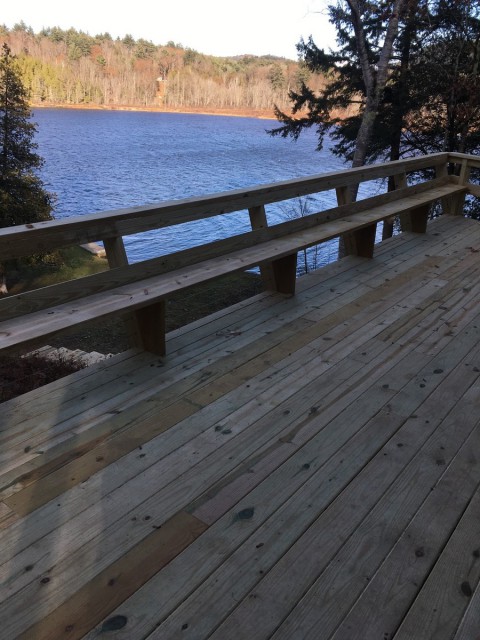 Another view of lake from the wrap around deck