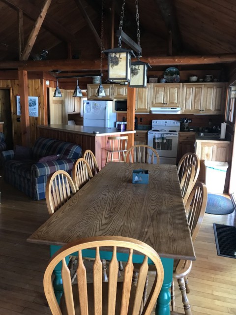 Dining area in lodge