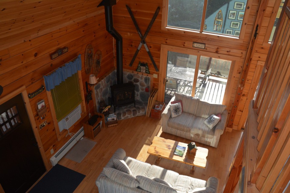 Living room area, viewed from the loft