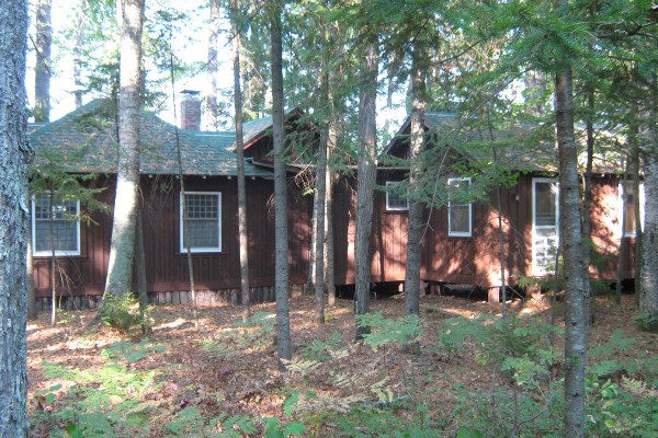 Land side of Crannoch cabin. 