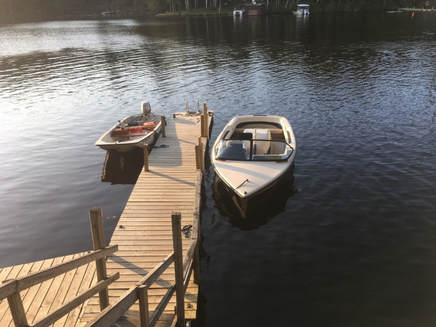 The dock from camp
