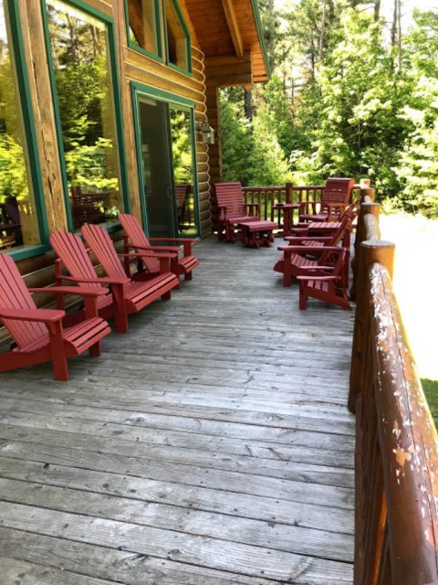 Front deck, length of house