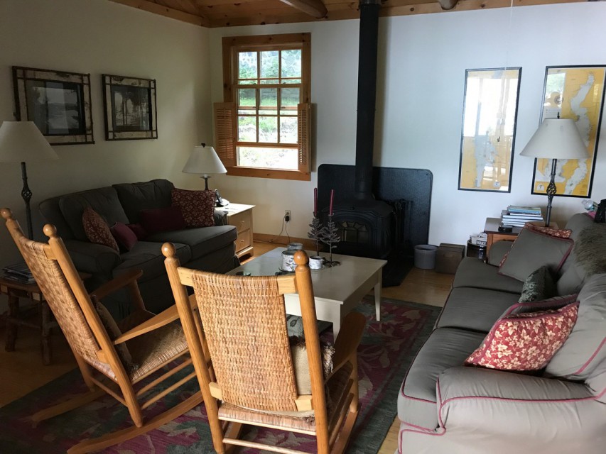 Living Room with Woodstove
