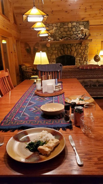 Dinner table off Living Room