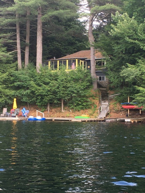 View of Main Camp from the lake
