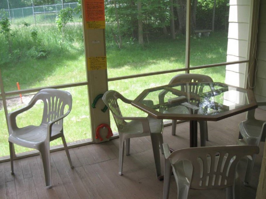 Screened in back porch