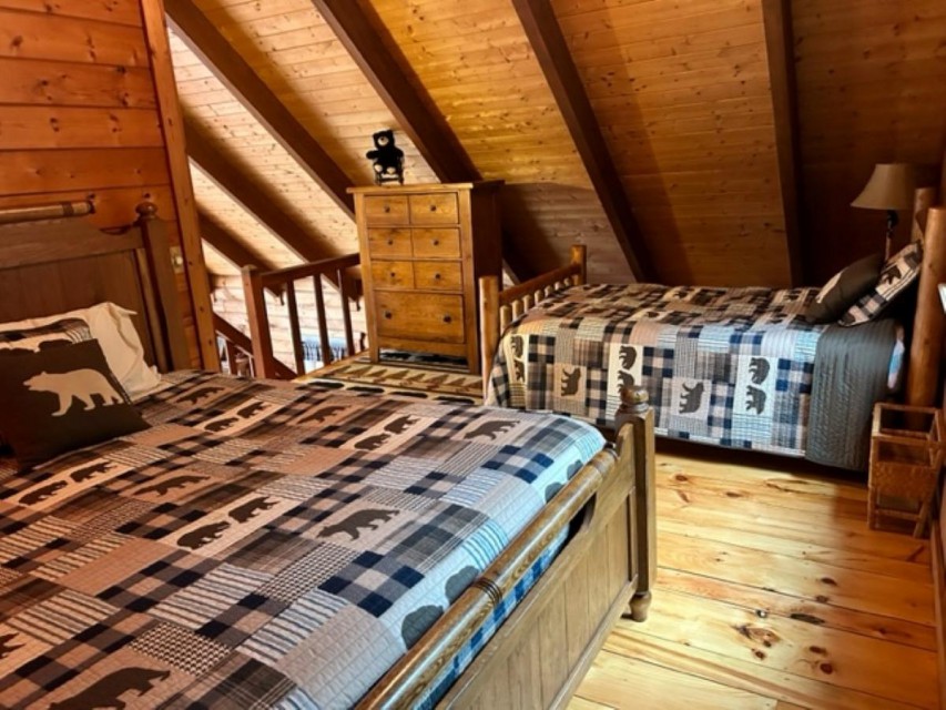 Bedroom #3 - The Loft.  King size plus a full size bed