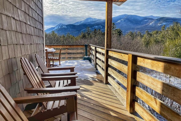 Relax in our Adirondack chairs while taking in the view