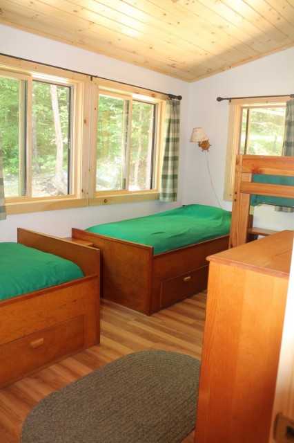 Fourth bedroom with 4 twin beds