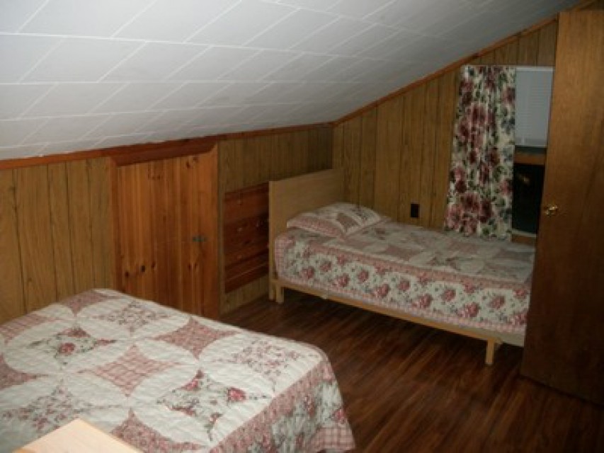 Bedroom #3 with full bed and twin bed
