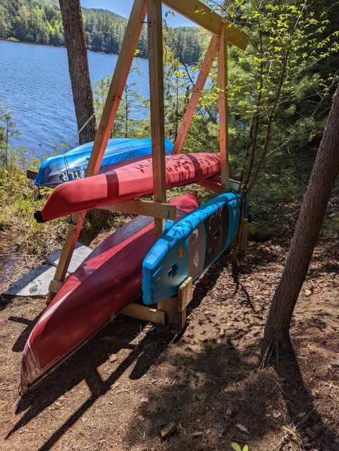 1 Canoe, 2 Kayaks, 1 Paddle Board