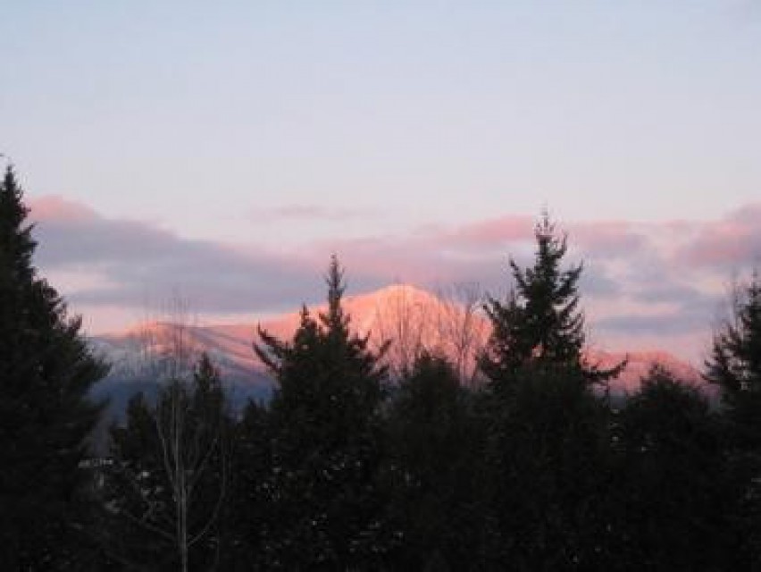 Whiteface Mountain in the winter from our condo!