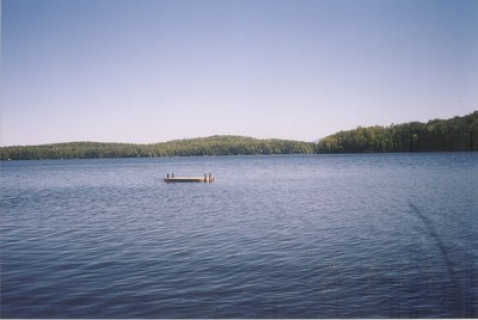 The lake from the dock
