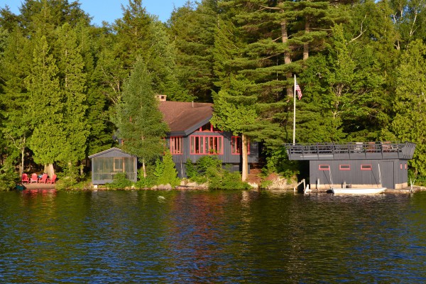 view of camp from lake