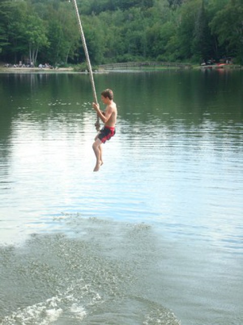 Rope Swing on Minerva Lake