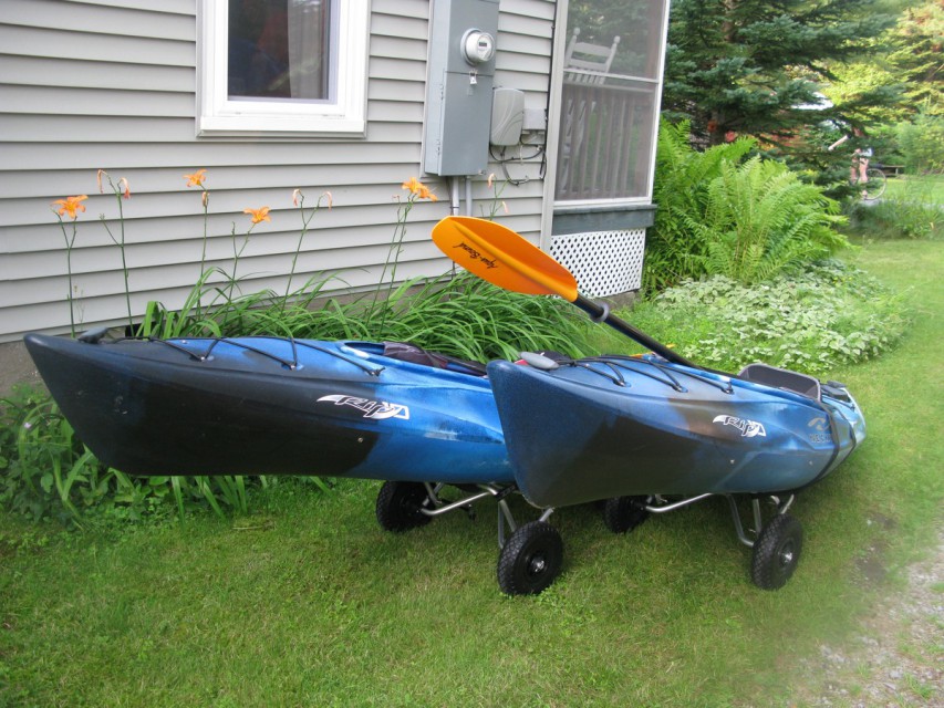 Kayaks on Hand Carriers
