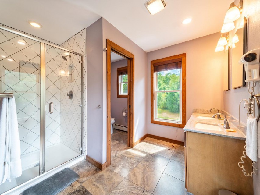 All bathrooms are similar in size and features. 