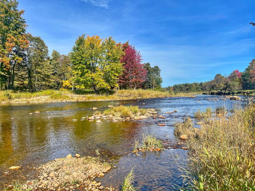 Take a walk down to the Ausable River on our property.