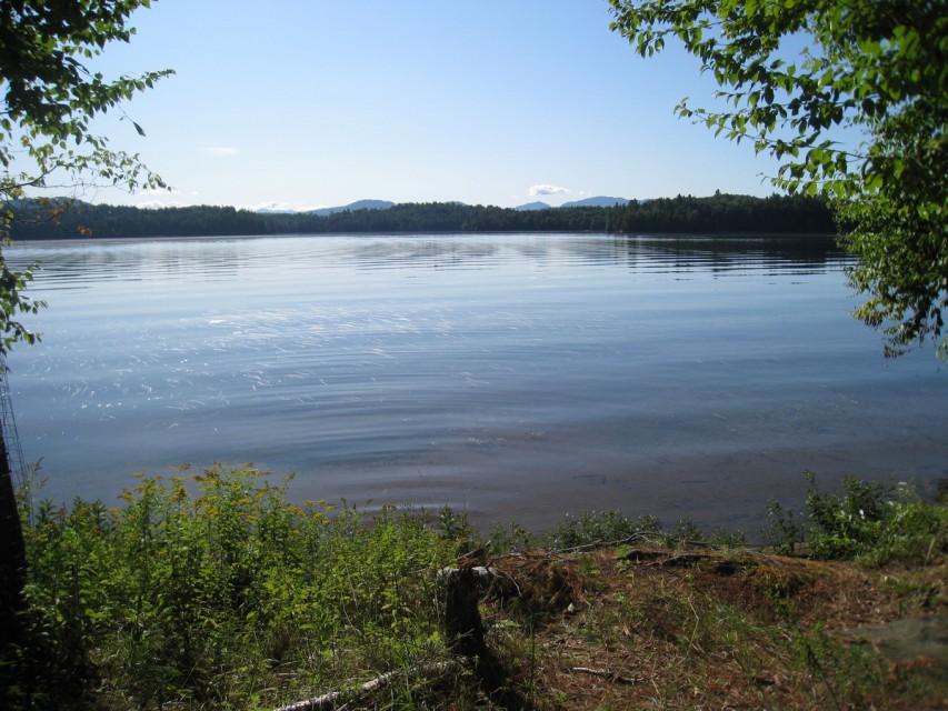 View across Upper Saranac Lake