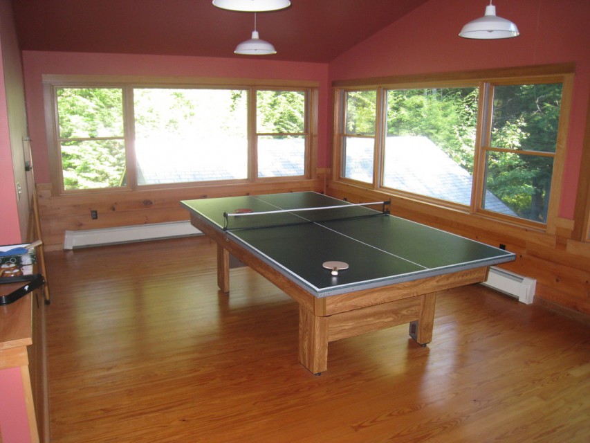 Second floor ping pong / pool table.
