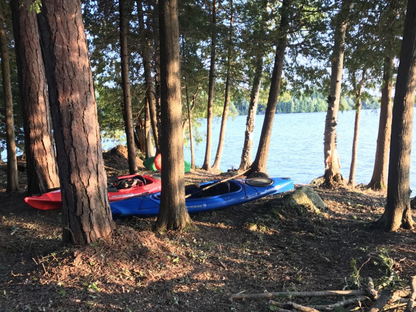 Two kayaks and a canoe are available to our guests