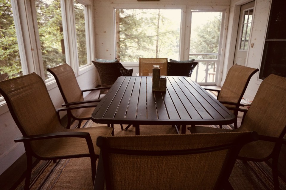 Screened-In Porch Dining Area