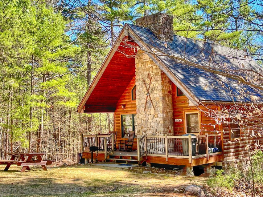 Adirondack Mountain Cabin nestled on 2 acres.