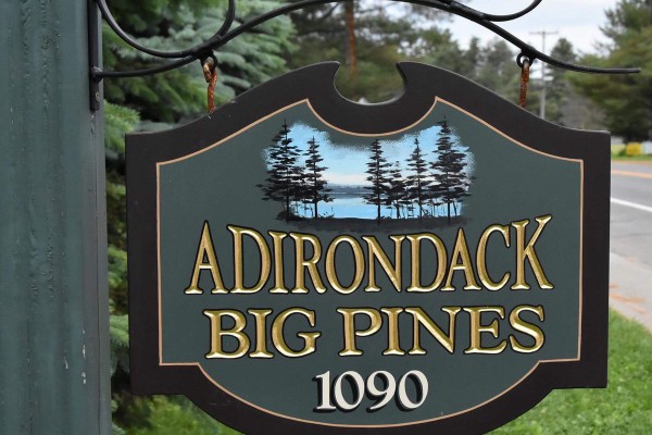 Adirondack Big Pines is bordered by 100 year old pines