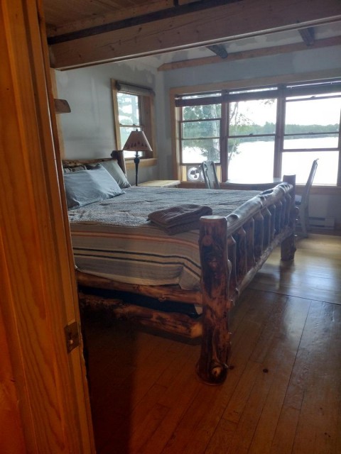 Waterview Bedroom w/Cafe Table, King Bed, Door to Porch