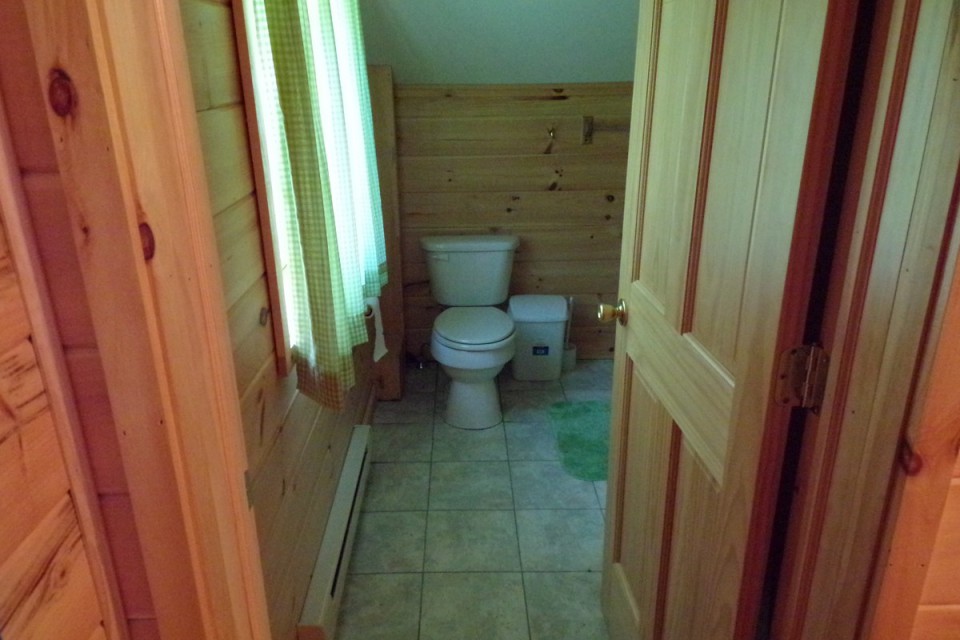 upstairs bathroom w toilet sink and shower